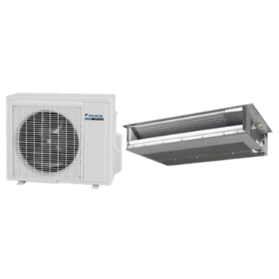 Daikin LV Series Slim Duct single-zone heat pump.