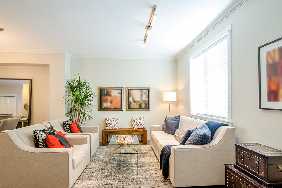 Living room in Beaufort, NC.