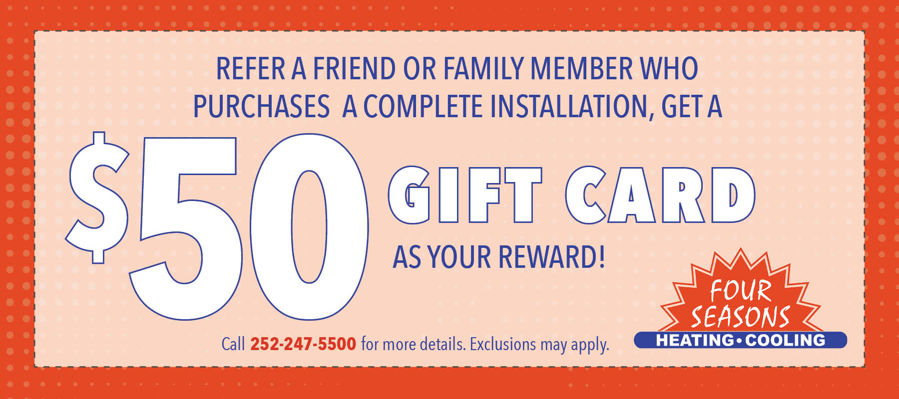 Referral Coupon w/o expiration.