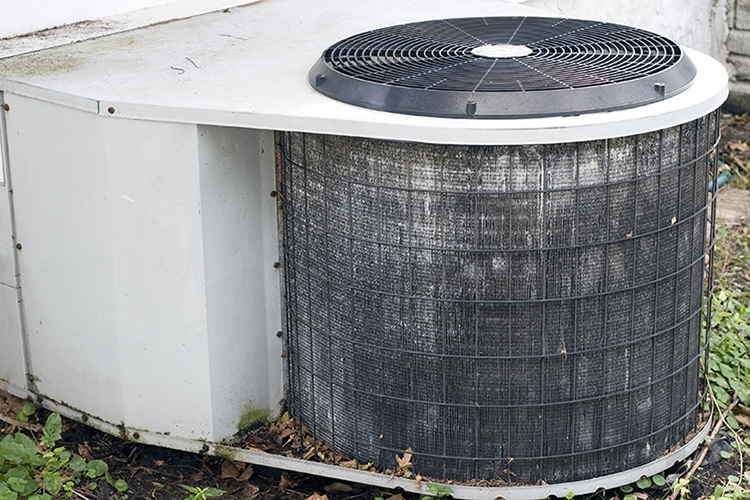 Old ac unit outside.